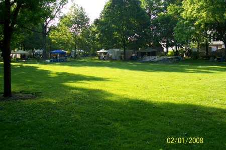 Looking South East From Magical Delights Booth at Austin Gardens Park in Oak Park Illinois
